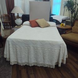 BED, FULL, BEAUTY REST.  VERY NICE STEEL FRAME  