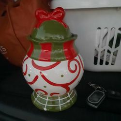 Christmas cookie jar