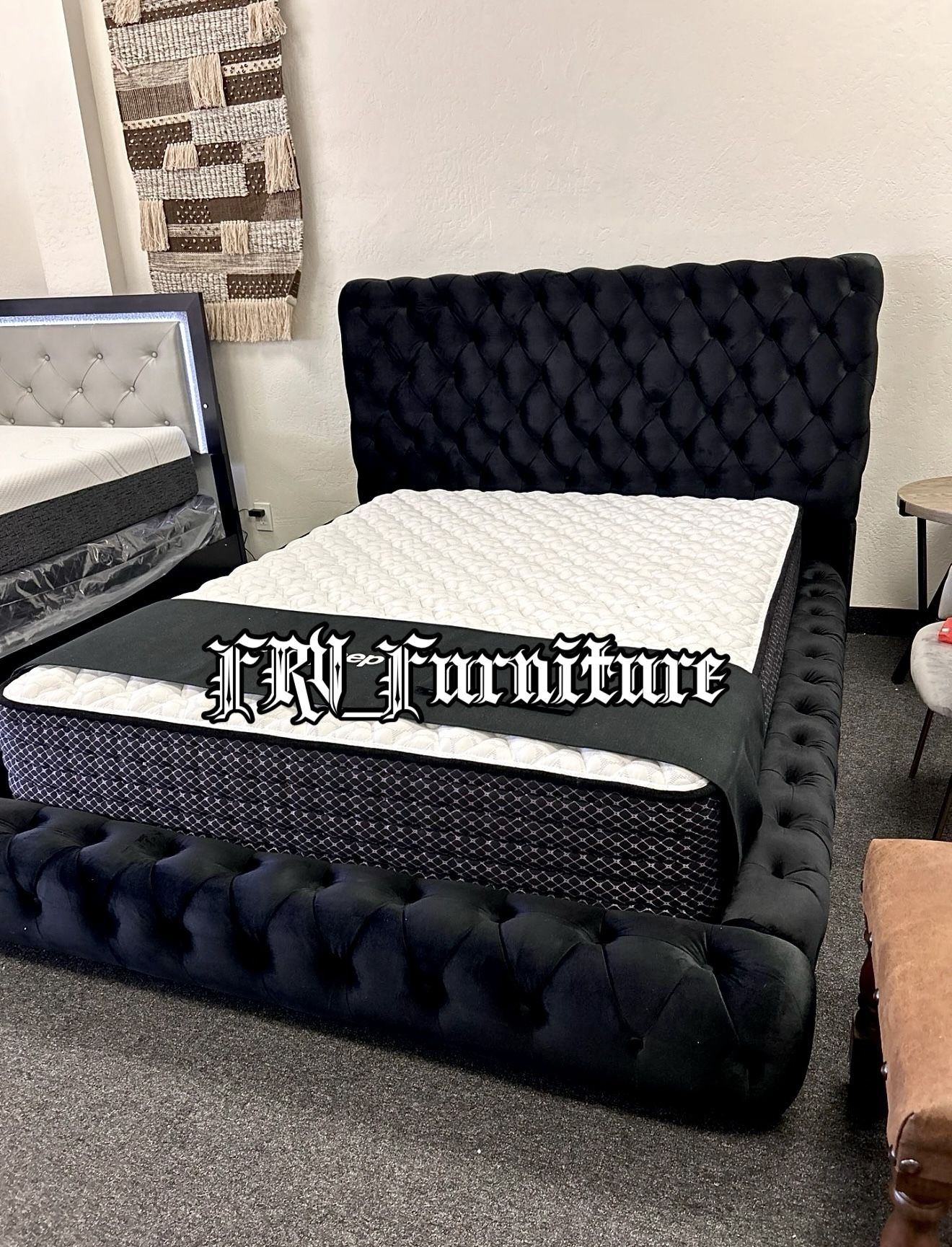 New Queen Bed Frame With Mattress