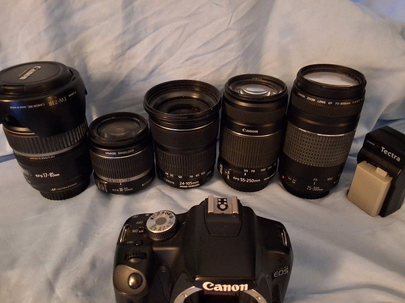 Canon EOS REBEL T1I AND LENSES