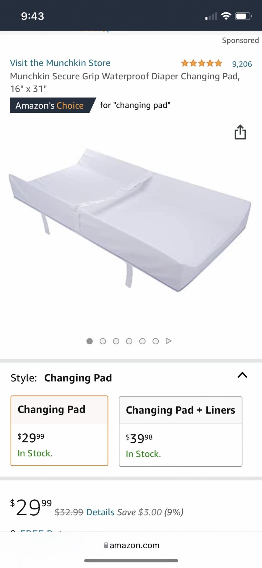 Baby Changing Pad (with Covers)