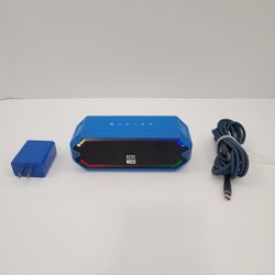 Altec Lansing IMW1200 HydraJolt Wireless Bluetooth Portable Speaker LED Light Blue