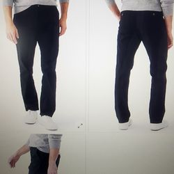 Men's Chaps Pants Slim Fit Chino  Flex Waist Size 38x32