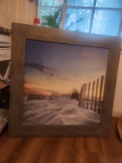 Framed Beach Theme Wall Art