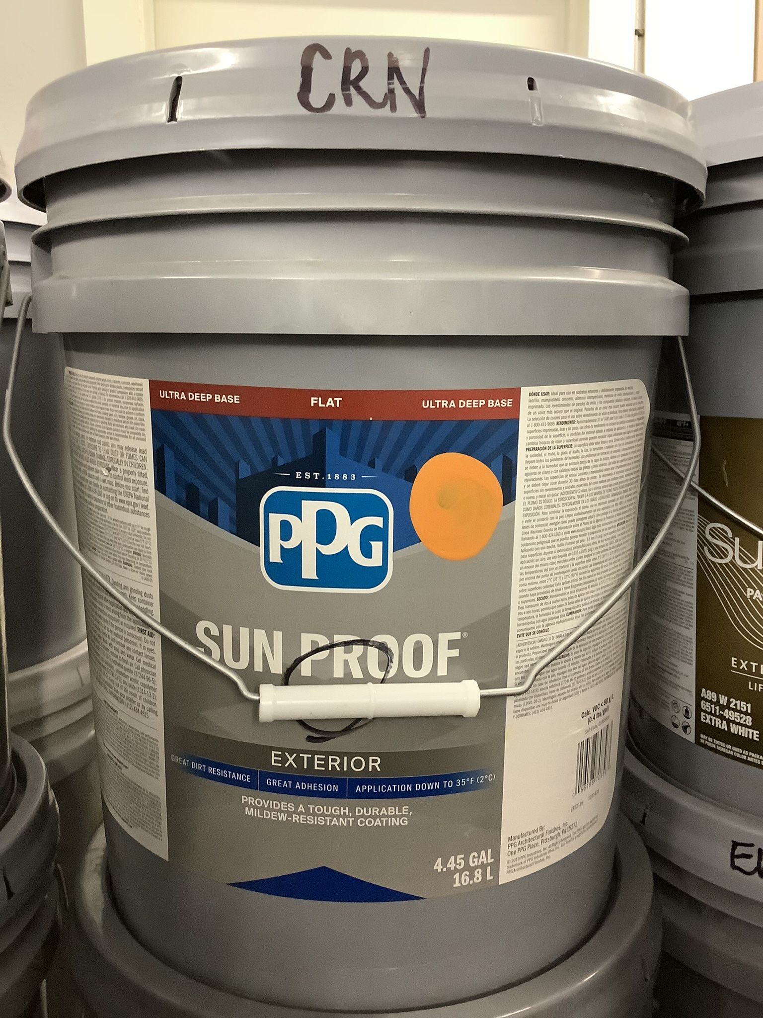 Exterior Bright Orange Paint