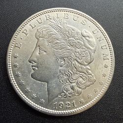 1921 Morgan Silver Dollar AU