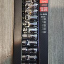 Icon Professional Universal Joint Shallow Socket Set 1/4" (Metric)