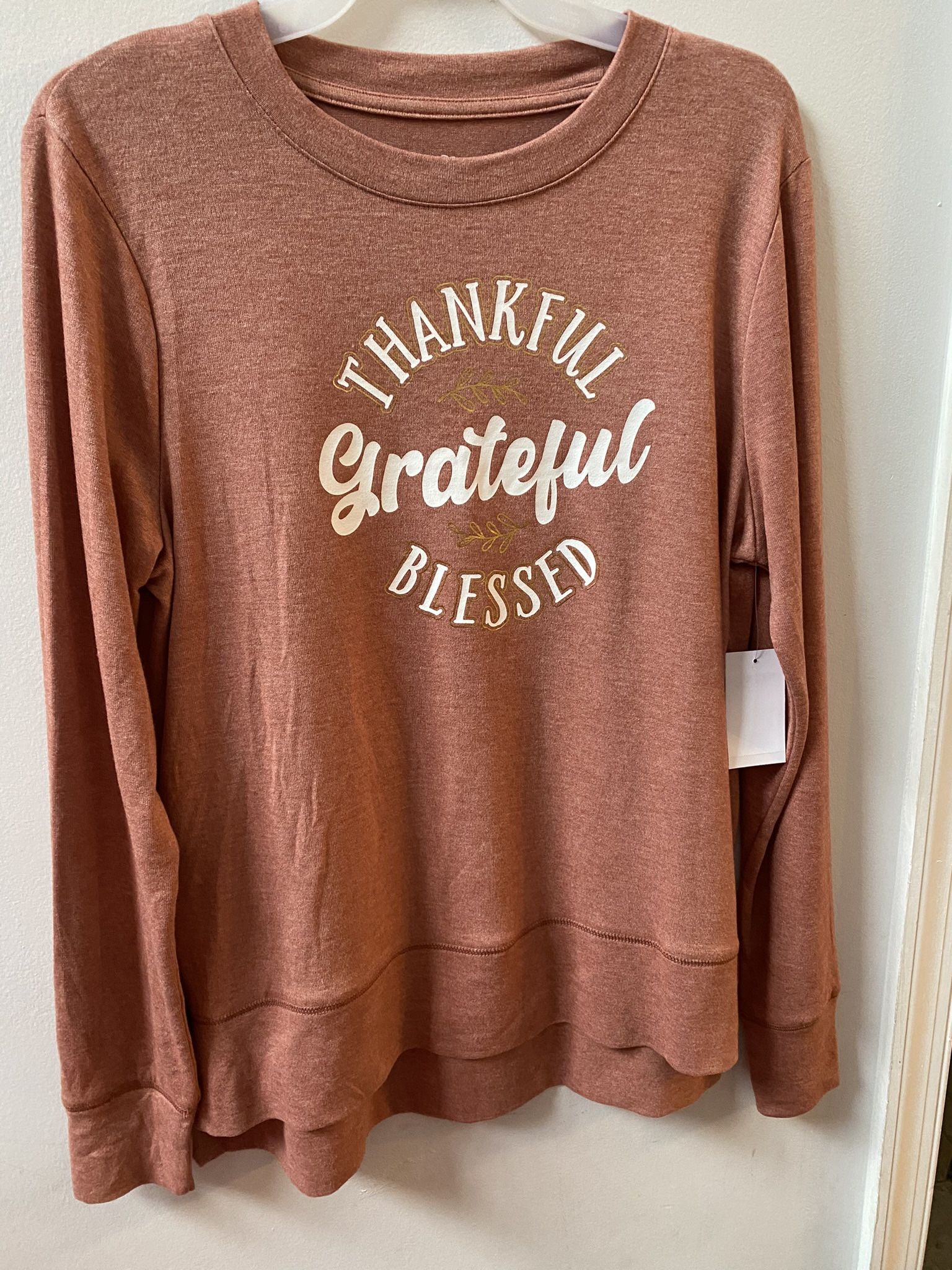 Women’s Thankful, Grateful, Blessed Sweatshirt Sz XXL Brand NEW!