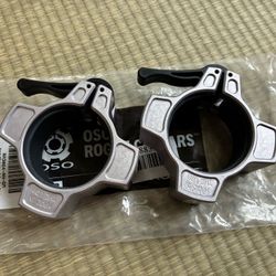ROGUE FITNESS OSO BARBELL COLLARS (1) PAIR - NEW NEVER USED