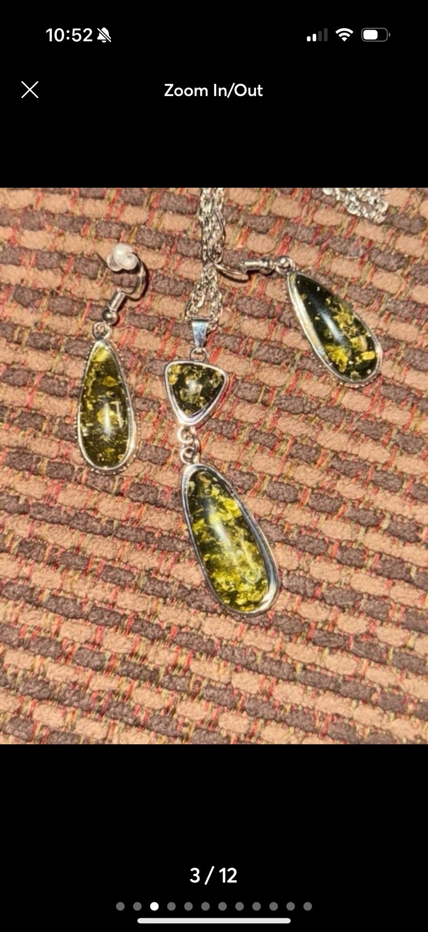 Drop Earrings Water Drop Necklace Pendant Choker Jewelry Set