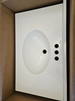 30" White Vanity/Sink For Bathroom. Brand New.