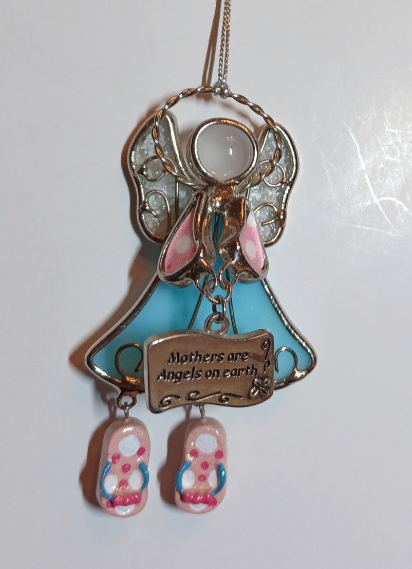 Mothers Are Angels On Earth Suncatcher Ornament