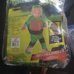 Ninja Teenage Turtle Michaelangelo Childrens Costume