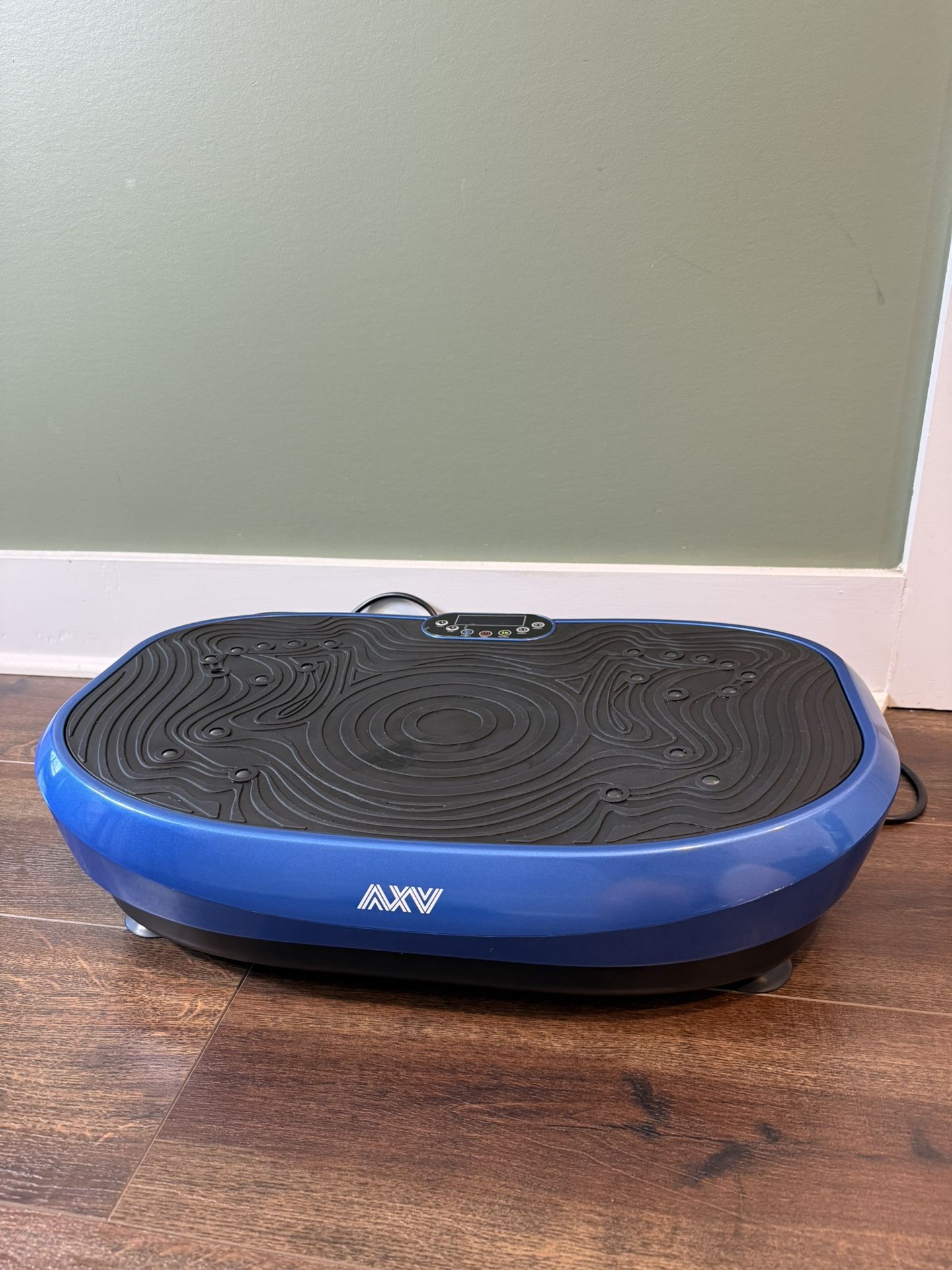 AXV Vibration Plate Blue Exercise Machine Whole Body Workout Vibrate Fitness