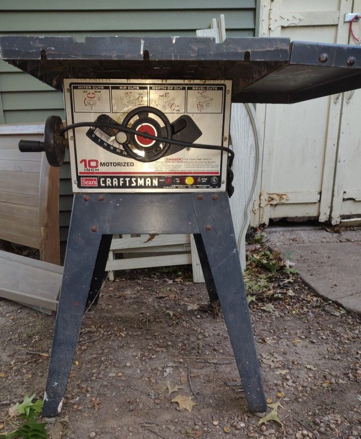 10 Inch Craftsman Table Saw