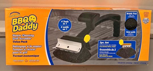 NIB Scrub Daddy BBQ Daddy Steam Cleaning Grill Scrubber Value Pack - 2 Pc Set
