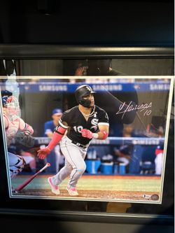 Yoan Moncada White sox Framed Autograph Flat