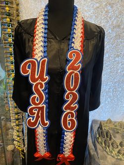 USA GRADUATION LEI