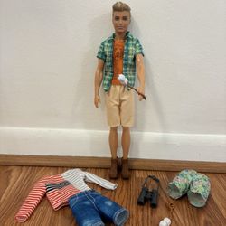 Camping Barbie Ken Doll