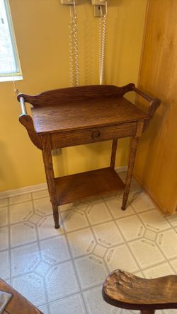 Vintage Wood Side Table