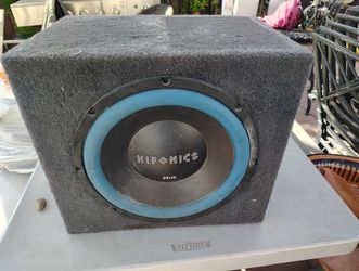 subwoofer and amplifier