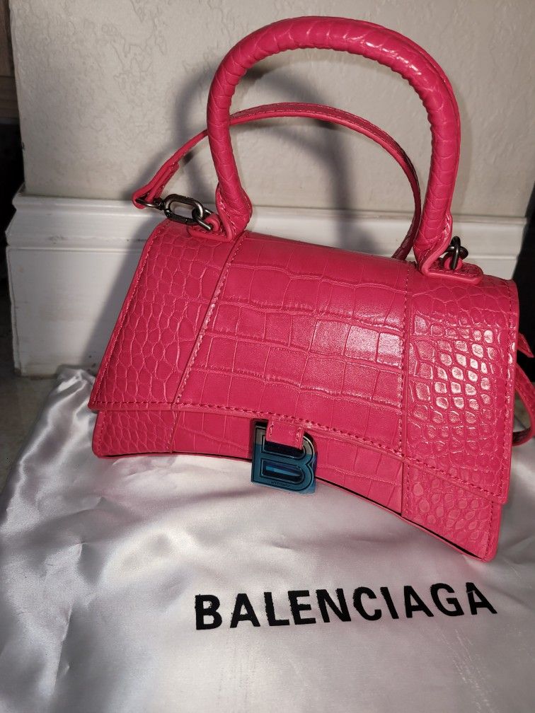 Balencg Hourglass Small Top Handle Bag / Designer Bag, Purse, Luxury Bag/ Cartera Dama.