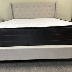 NEW TWIN FULL QUEEN KING SIZE BED WITH MATTRESS AND BOXSPRING INCLUDING FREE DELIVERY 