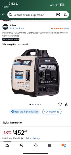 Pulsar PGD40ISCO Generator 