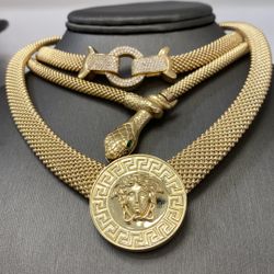 Gargantilla De Oro 10 Kt 