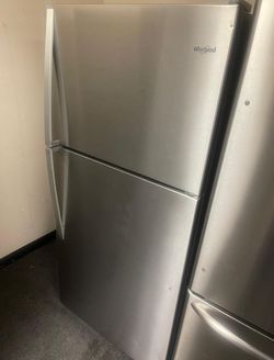 Whirlpool Top Mount Stainless Fridge

