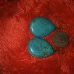 Vintage REAL Turquoise Earrings