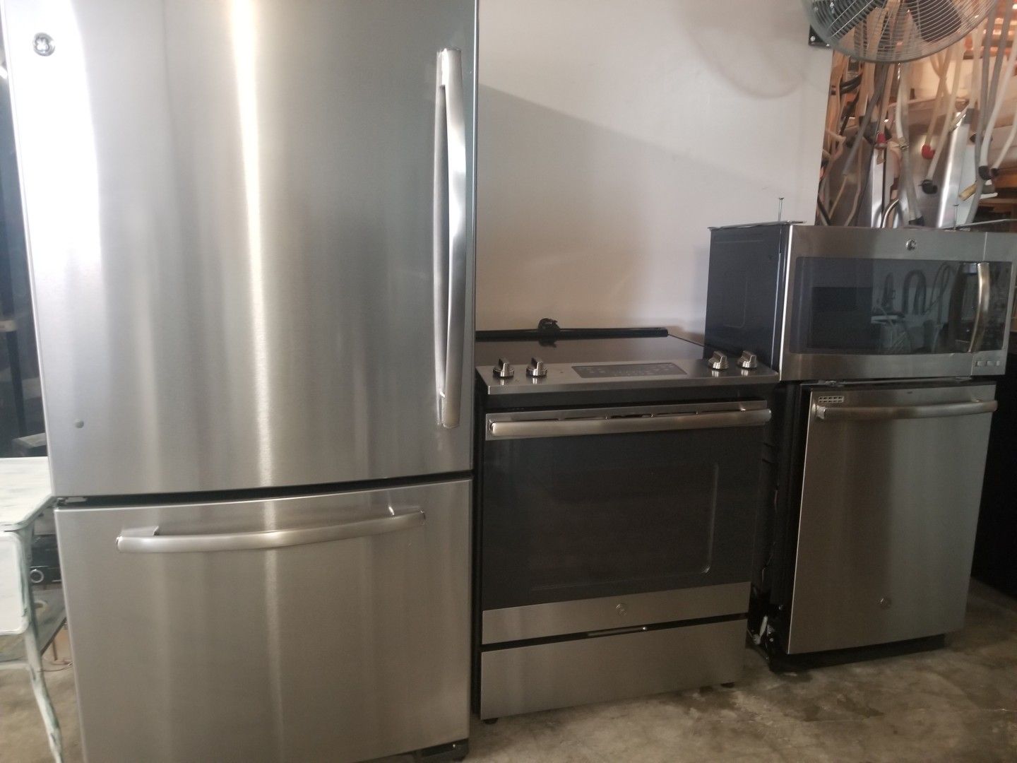 GE stainless steel appliances