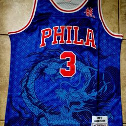 Allen Iverson Jersey Philadelphia 76ers Size XL 