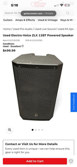 EV ZLX Bluetooth speaker