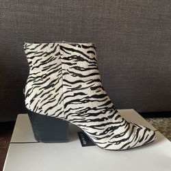 Zebra Print Dolce Vita Ankle Boots