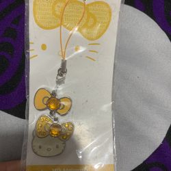 Sanrio Hello Kitty 35th Anniversary Collectible Yellow Charm