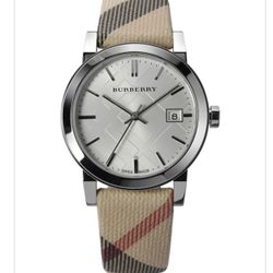 Burberry Woman’s Watch—- Check Dial 34mm