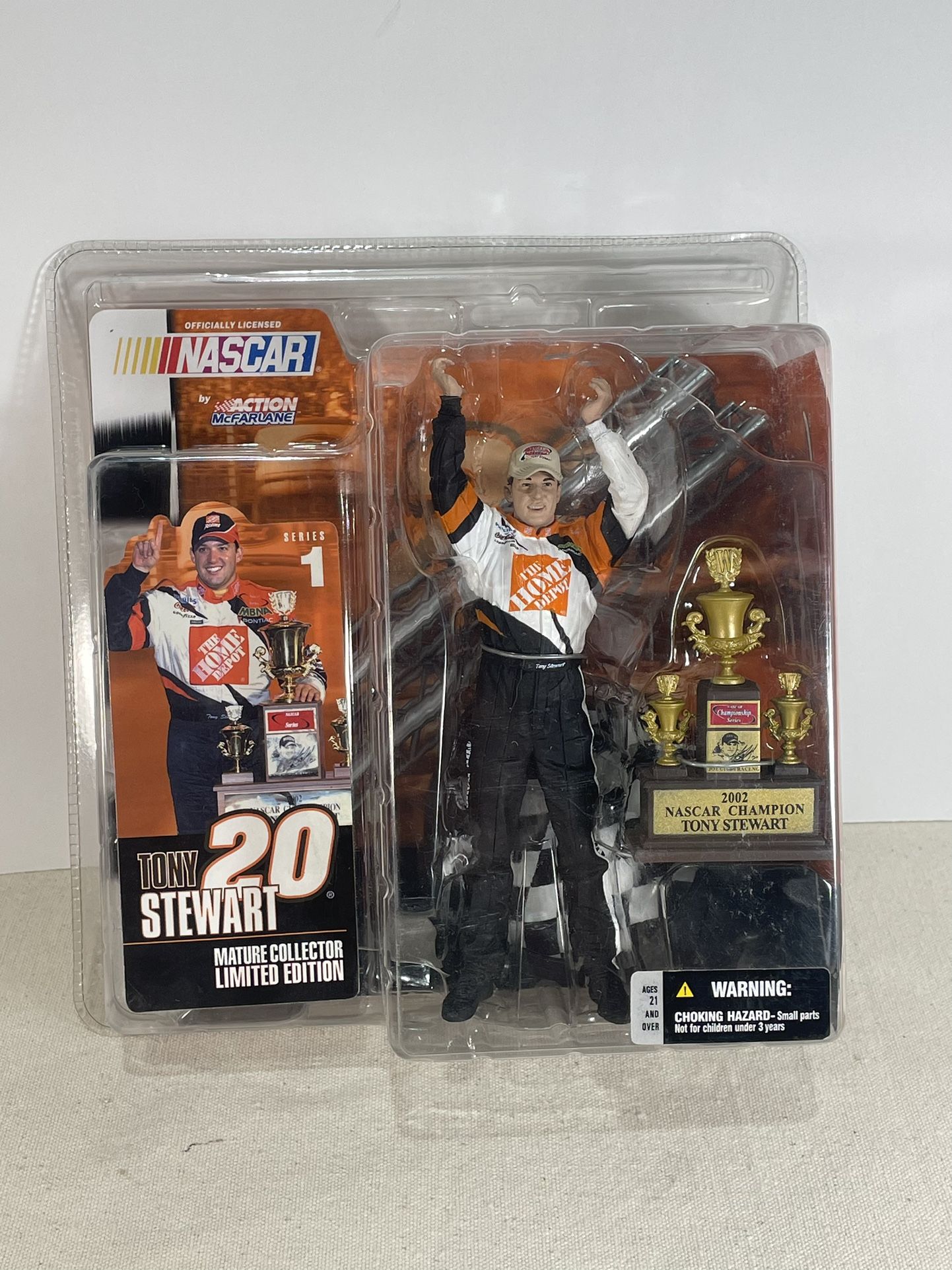 Tony Stewart McFarlane Series 1 NASCAR Champion Action Figure 2003 Home Depot