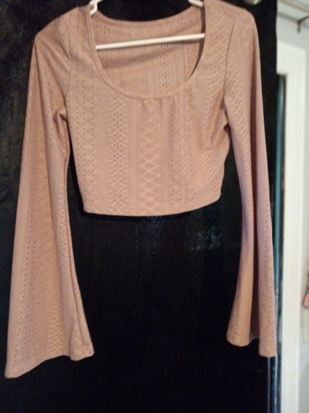 Elegant Mauve Crop Top