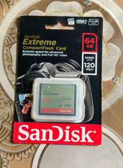 Sandisk Extreme 64gb 120 mbs udma7