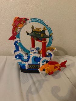 prosperity carp leaping LEGO SET