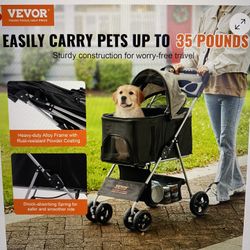 Pet Stroller With Brakes