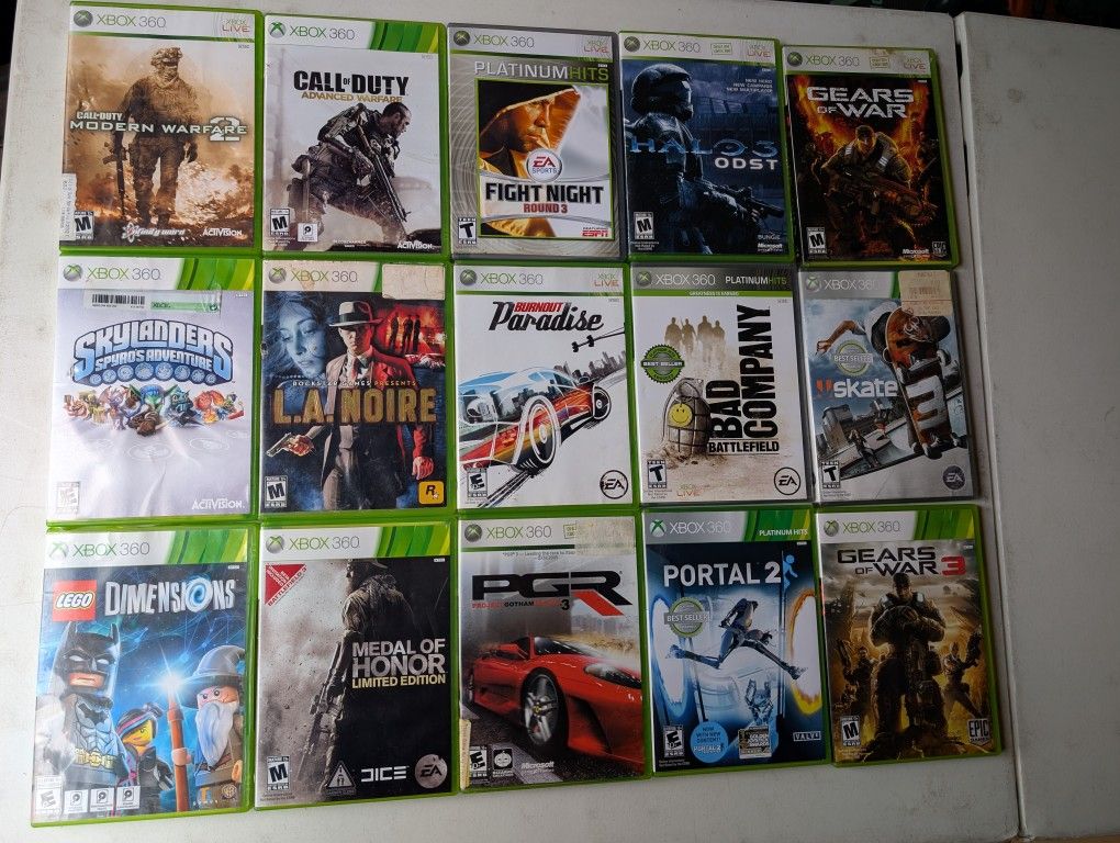 Xbox 360 Games $8 Each