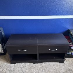 Pair of Dark Wood Nightstands
