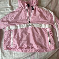 Pink Adidas Sweatshirt For Rain