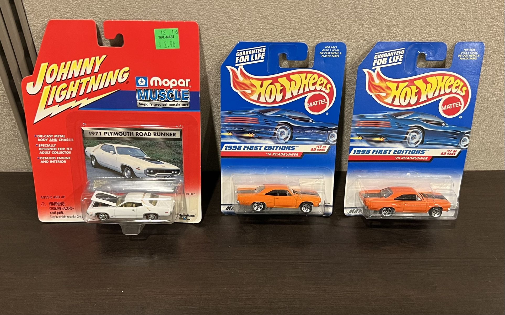 Carded Hot Wheels and Johnny Lightning Mopar Cars