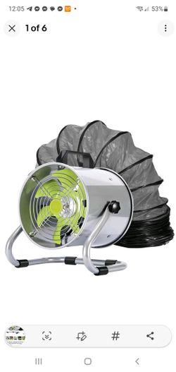 🆕 BRAND NEW 8” Utility Blower / Ventilation Exhaust Fan w/ 16FT Duct Hose