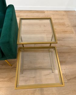 Glass end table