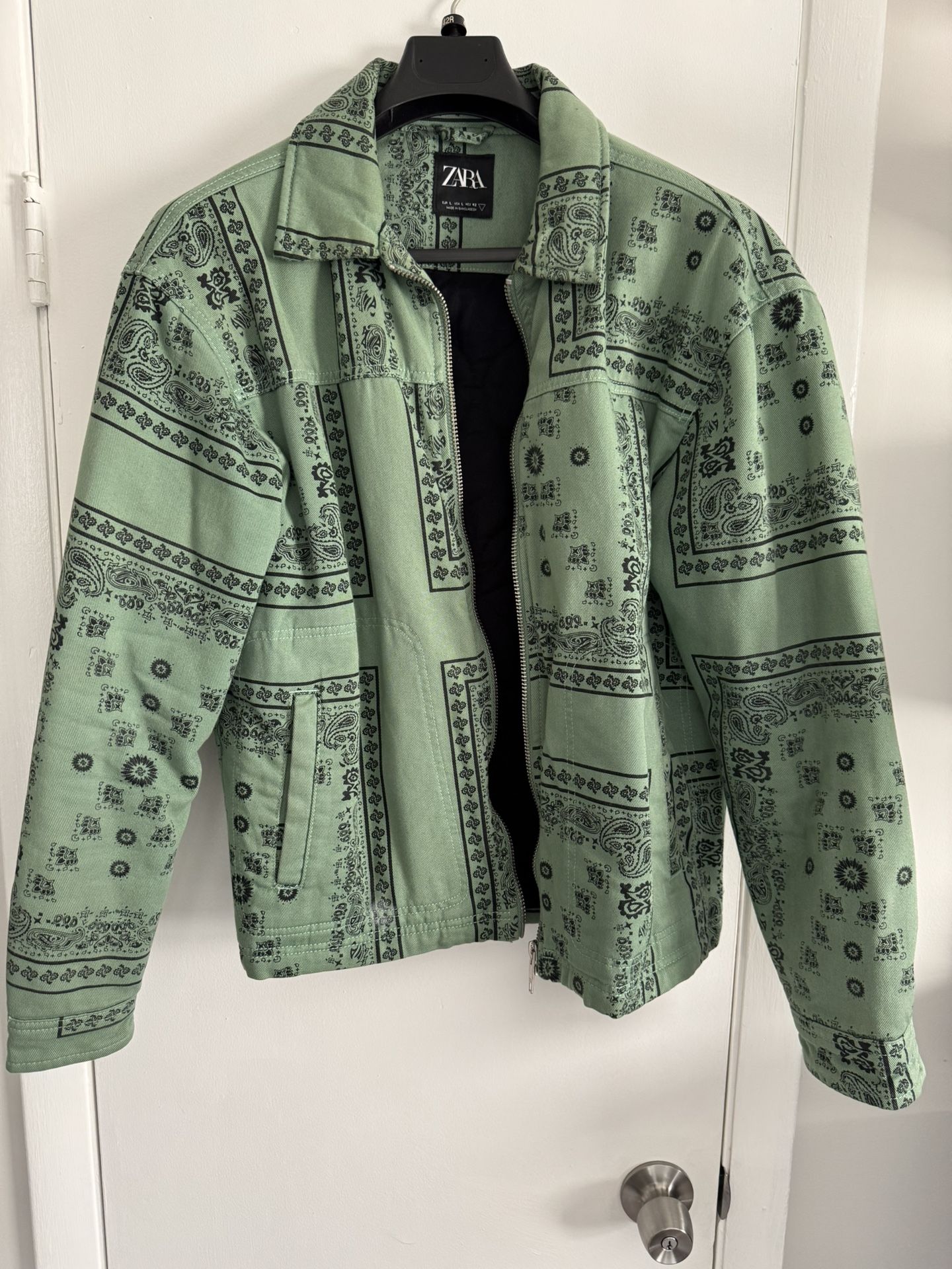 Men’s ZARA heavyweight Cotton Blend Trucker Jacket 