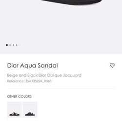 Dior Aqua Sandal